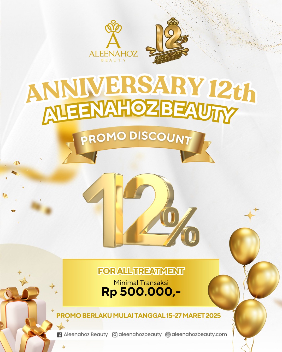 Promo Anniversary Aleenahoz Beauty